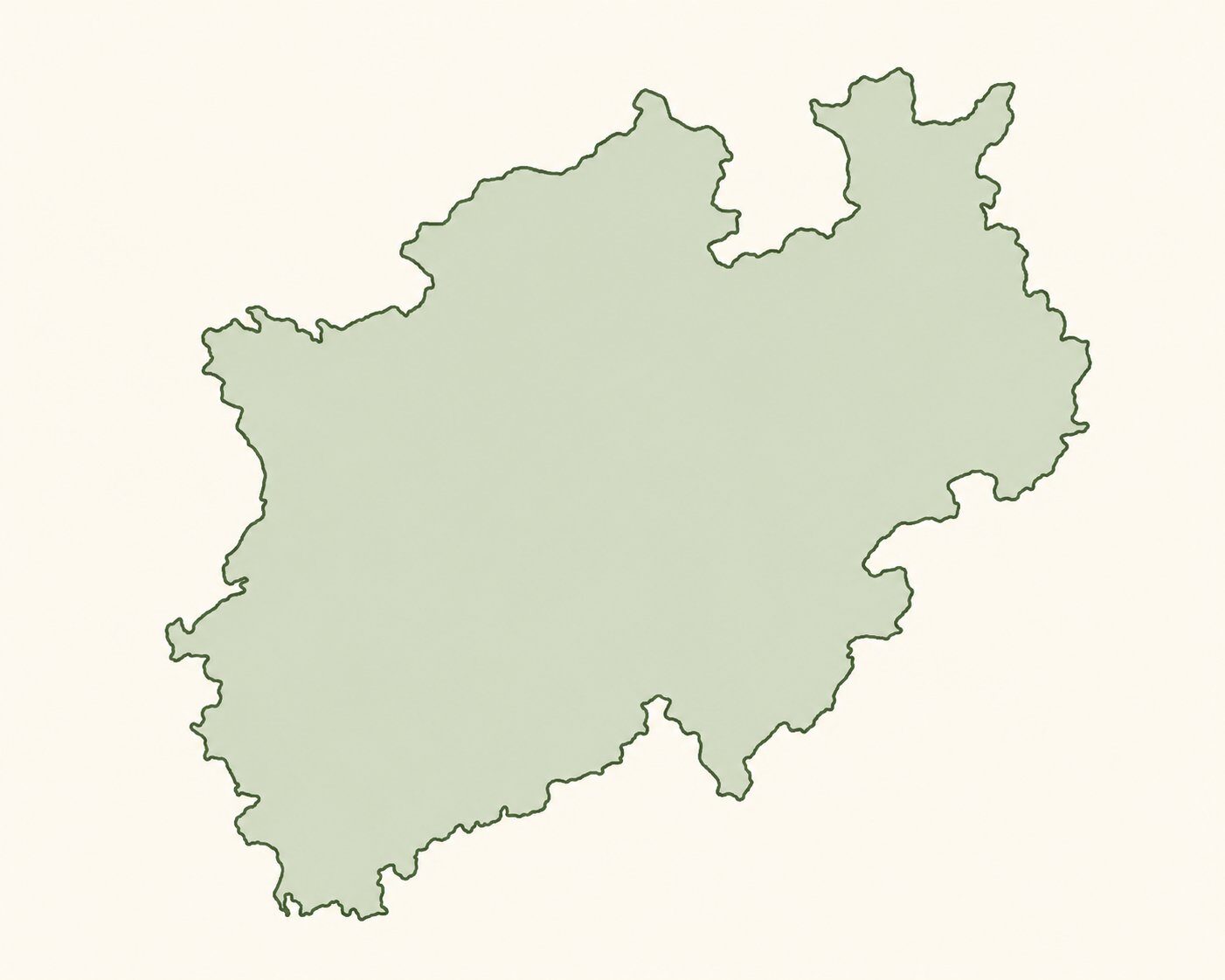Karte von Nordrhein-Westfalen